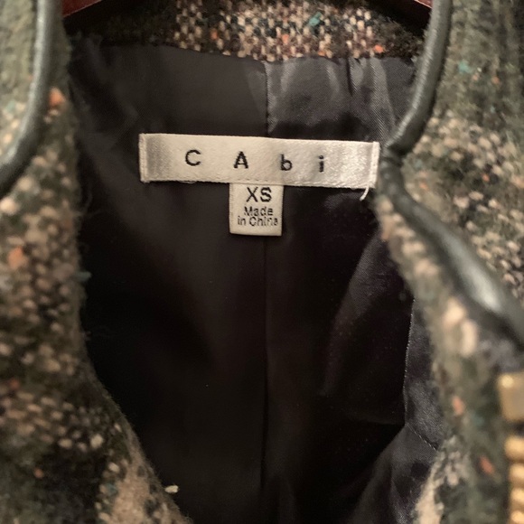 plaid vest tweed wool full zip cabi - Picture 3 of 3